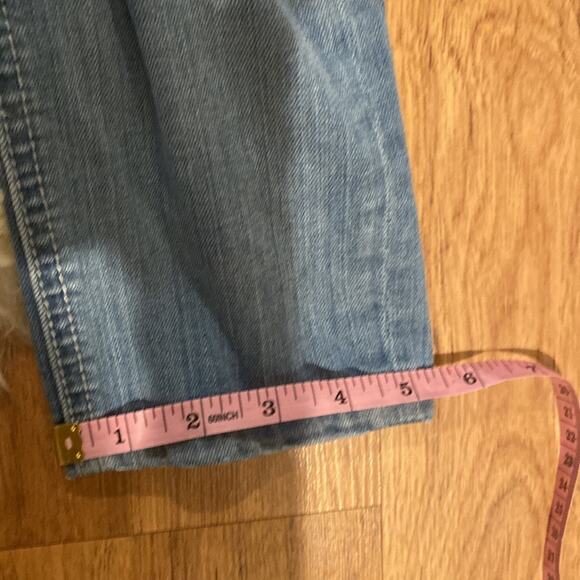 Miss Me Girls Ankle Skinny Denim Blue Jeans Distressed Butterfly Patches Sz 14 - Picture 13 of 13